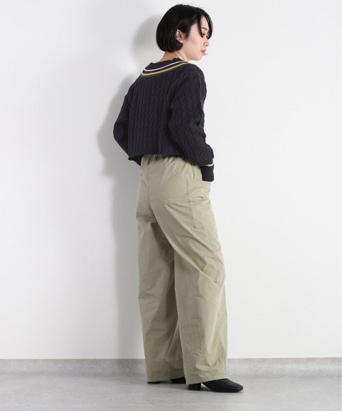 cepo(セポ)の「ショート丈チルデンニット(ニット/セーター・レディース・オフホワイト/ネイビー・M)」の18枚目の写真