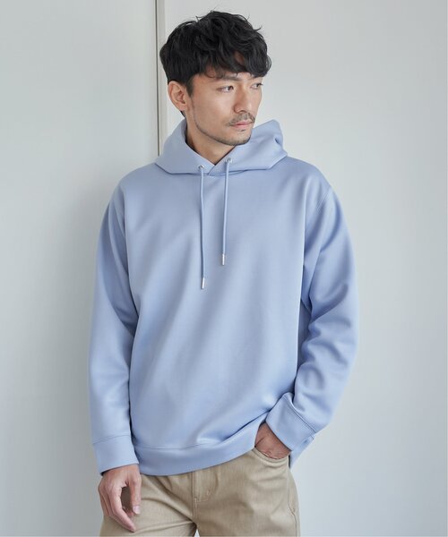 ikka(イッカ)の「【抗菌防臭】セイケツダブルフェイス鹿の子パーカー(パーカー・メンズ・スカイブルー/ホワイト/ピンク/ライトグレー・L/M/XL/S)」の21枚目の写真