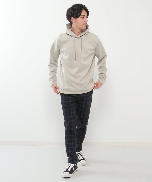 ikka(イッカ)の「【抗菌防臭】セイケツダブルフェイス鹿の子パーカー(パーカー・メンズ・スカイブルー/ホワイト/ピンク/ライトグレー・L/M/XL/S)」の7枚目の写真