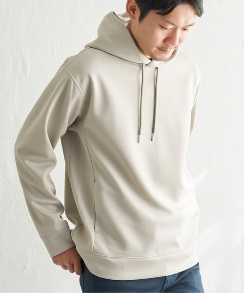 ikka(イッカ)の「【抗菌防臭】セイケツダブルフェイス鹿の子パーカー(パーカー・メンズ・スカイブルー/ホワイト/ピンク/ライトグレー・L/M/XL/S)」の2枚目の写真