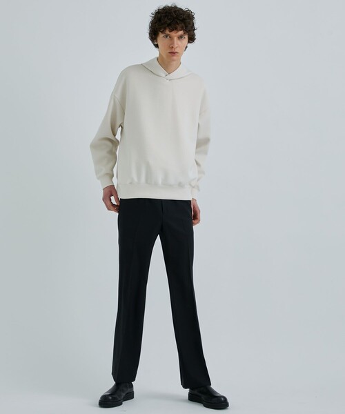 STUDIOUS（ステュディオス）の「ZERO GRAVITY PARKA/リラックスダンボールパーカー（パーカー・メンズ・ブラック/ライトグレー/キナリ・2/1）」の8枚目の写真