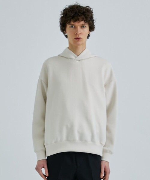 STUDIOUS（ステュディオス）の「ZERO GRAVITY PARKA/リラックスダンボールパーカー（パーカー・メンズ・ブラック/ライトグレー/キナリ・2/1）」の9枚目の写真