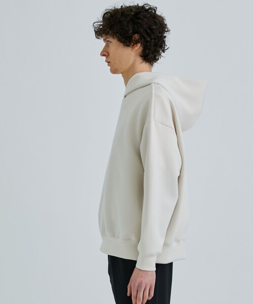 STUDIOUS（ステュディオス）の「ZERO GRAVITY PARKA/リラックスダンボールパーカー（パーカー・メンズ・ブラック/ライトグレー/キナリ・2/1）」の10枚目の写真