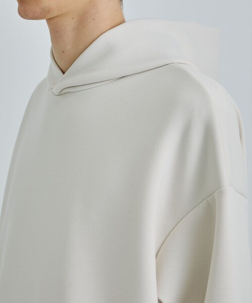 STUDIOUS（ステュディオス）の「ZERO GRAVITY PARKA/リラックスダンボールパーカー（パーカー・メンズ・ブラック/ライトグレー/キナリ・2/1）」の12枚目の写真