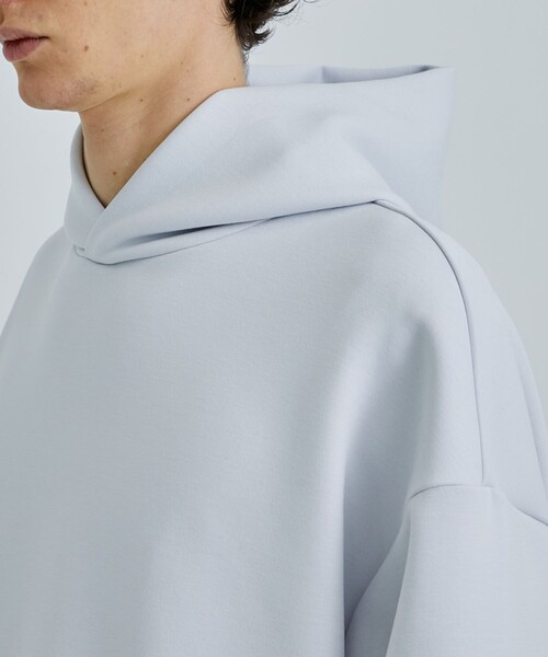 STUDIOUS（ステュディオス）の「ZERO GRAVITY PARKA/リラックスダンボールパーカー（パーカー・メンズ・ブラック/ライトグレー/キナリ・2/1）」の20枚目の写真