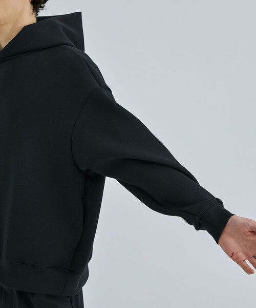 STUDIOUS（ステュディオス）の「ZERO GRAVITY PARKA/リラックスダンボールパーカー（パーカー・メンズ・ブラック/ライトグレー/キナリ・2/1）」の5枚目の写真