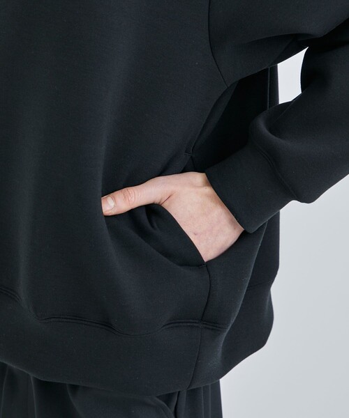 STUDIOUS（ステュディオス）の「ZERO GRAVITY PARKA/リラックスダンボールパーカー（パーカー・メンズ・ブラック/ライトグレー/キナリ・2/1）」の6枚目の写真