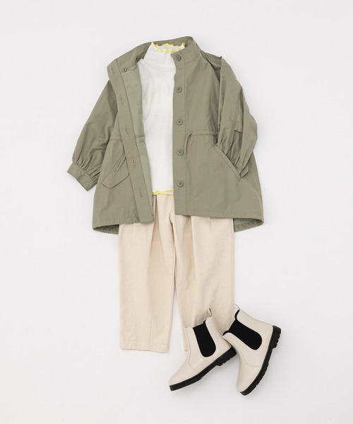 CIAOPANIC TYPY(チャオパニックティピー)の「【KIDS】配色メローシアーテレコタートル(Tシャツ/カットソー・キッズ・ライトグレー/オフホワイト・S/M/L/XL/XXL)」の4枚目の写真