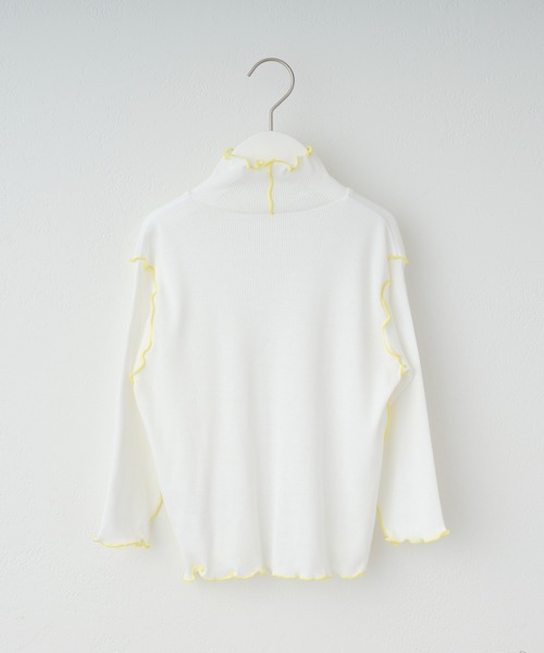 CIAOPANIC TYPY(チャオパニックティピー)の「【KIDS】配色メローシアーテレコタートル(Tシャツ/カットソー・キッズ・ライトグレー/オフホワイト・S/M/L/XL/XXL)」の12枚目の写真