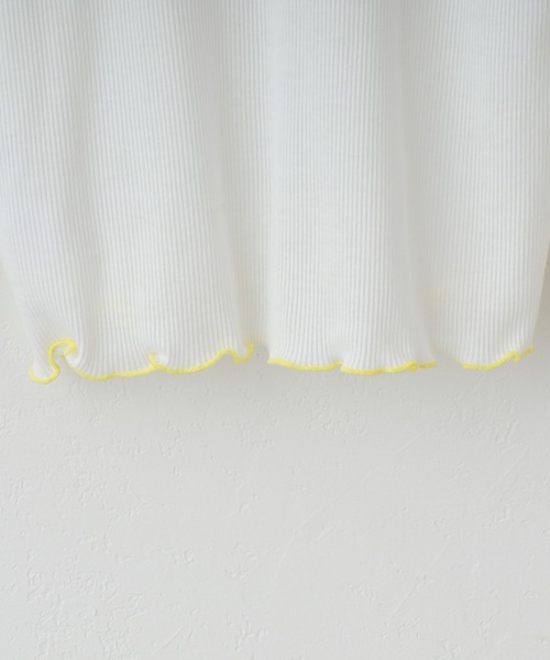 CIAOPANIC TYPY(チャオパニックティピー)の「【KIDS】配色メローシアーテレコタートル(Tシャツ/カットソー・キッズ・ライトグレー/オフホワイト・S/M/L/XL/XXL)」の10枚目の写真