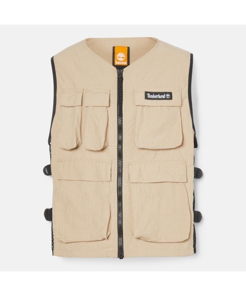 Timberland(ティンバーランド)の「メンズ ユーティリティ カーゴ ベスト(ベスト・メンズ・ホワイト×イエロー/ターコイズブルー・MEDIUM/SMALL/X-LARGE/LARGE)」の11枚目の写真