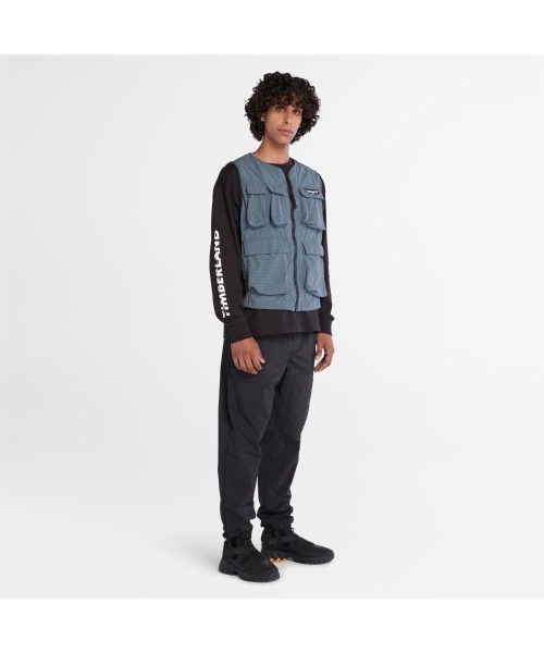 Timberland(ティンバーランド)の「メンズ ユーティリティ カーゴ ベスト(ベスト・メンズ・ホワイト×イエロー/ターコイズブルー・MEDIUM/SMALL/X-LARGE/LARGE)」の10枚目の写真