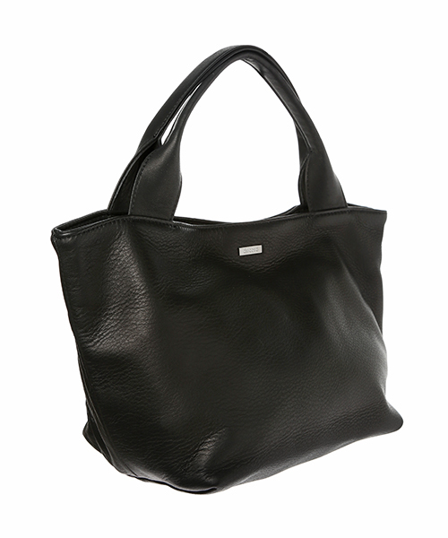 discord Yohji Yamamoto(ディスコード ヨウジヤマモト)の「Light Leather Lunch Bag ライトレザー ランチバッグ(ハンドバッグ・レディース・ブラック・FREE)」の2枚目の写真