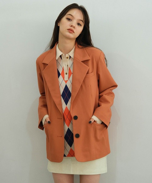 JOURNAL STANDARD オレンジ テーラードジャケット セットアップ