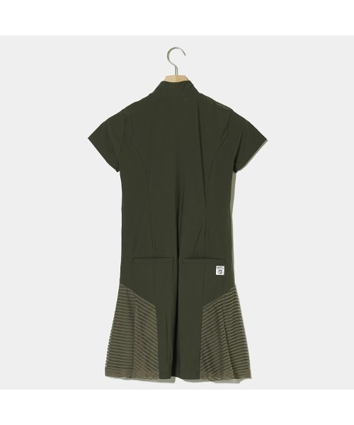 ROSASEN（ロサーセン）の「【Rosasen/GOLF】 A-Line チュールボーダーワンピース（ワンピース・レディース・ブラック/カーキ・38/40）」の12枚目の写真