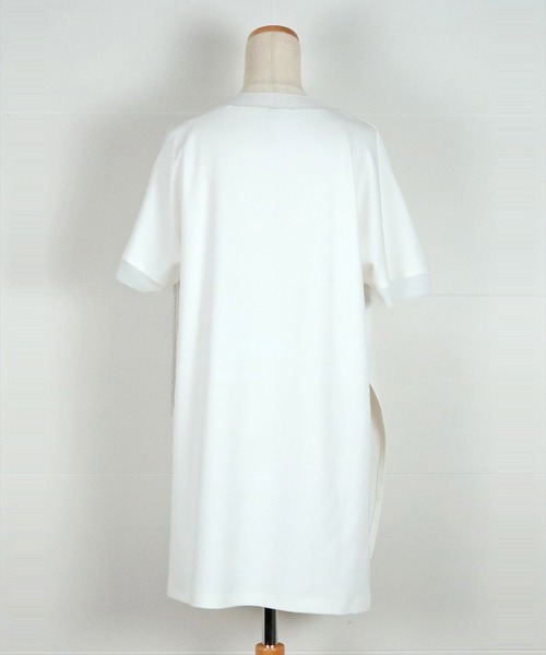 AULA AILA(アウラアイラ)の「チェーンフリンジTシャツ(Tシャツ/カットソー・レディース・ブラック/カーキ/ホワイト・0)」の12枚目の写真