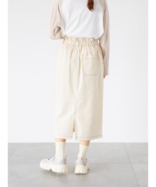 ehka sopo(エヘカソポ)の「【オールマイティボトム】スカート(スカート・レディース・ネイビー/キナリ/ブルー・フリ-)」の9枚目の写真