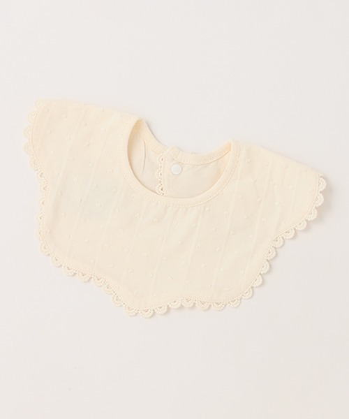 petit main(プティマイン)の「付け襟風スタイ(スタイ/よだれかけ・キッズ・オフホワイト/ライトピンク/ライトグリーン・FREE)」の2枚目の写真