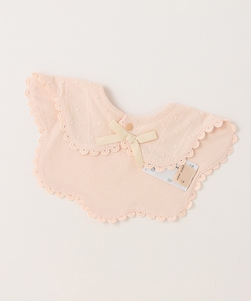 petit main(プティマイン)の「付け襟風スタイ(スタイ/よだれかけ・キッズ・オフホワイト/ライトピンク/ライトグリーン・FREE)」の10枚目の写真