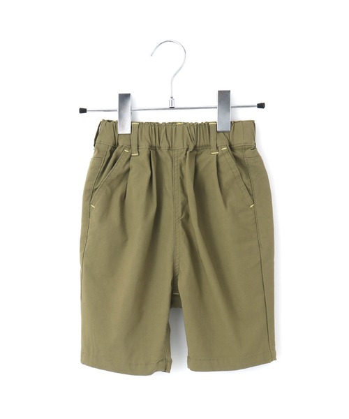 MAKE YOUR DAY(メイクユアデイ)の「スーパーストレッチ5.5分丈タックパンツ■80~140cm(その他パンツ・キッズ・ベージュ/ブラック/アイボリー/カーキ・120/140/80/130/90/110/100)」の4枚目の写真