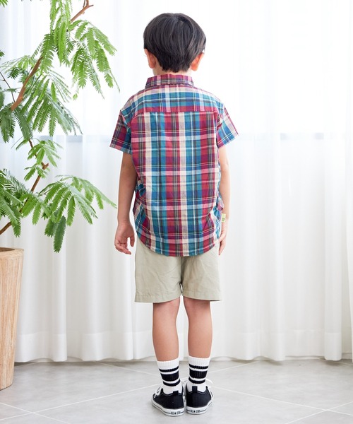 MAKE YOUR DAY(メイクユアデイ)の「スーパーストレッチ5.5分丈タックパンツ■80~140cm(その他パンツ・キッズ・ベージュ/ブラック/アイボリー/カーキ・120/140/80/130/90/110/100)」の7枚目の写真