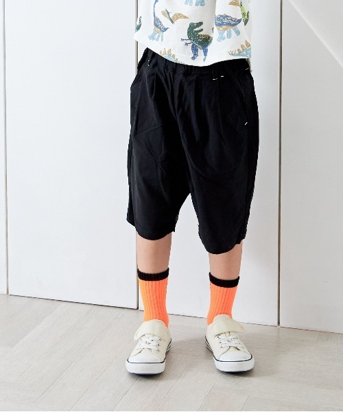 MAKE YOUR DAY(メイクユアデイ)の「スーパーストレッチ5.5分丈タックパンツ■80~140cm(その他パンツ・キッズ・ベージュ/ブラック/アイボリー/カーキ・120/140/80/130/90/110/100)」の12枚目の写真