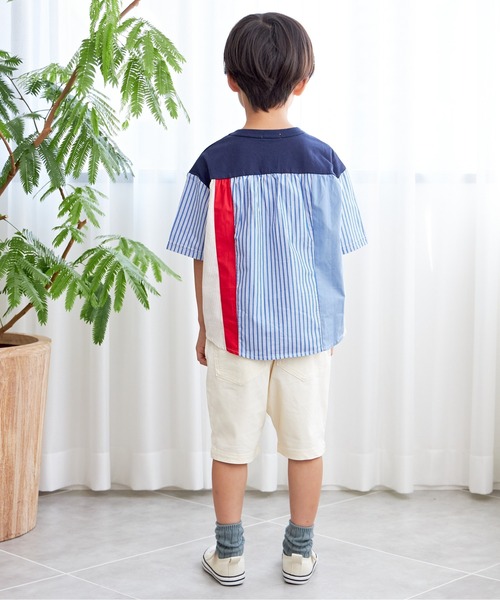 MAKE YOUR DAY(メイクユアデイ)の「スーパーストレッチ5.5分丈タックパンツ■80~140cm(その他パンツ・キッズ・ベージュ/ブラック/アイボリー/カーキ・120/140/80/130/90/110/100)」の15枚目の写真