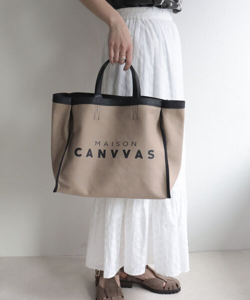 MAISON CANVVAS（メゾンキャンバス）の「【MAISON CANVVAS メゾンキャンバス】エシカルリバートートバッグ（トートバッグ