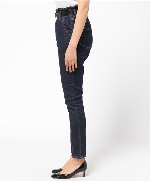 one after another NICE CLAUP（ワンアフターアナザーナイスクラップ）の「【non-no9月号掲載ナイスクラップ】ハイウェストテーパードパンツ（その他パンツ・レディース・インディゴブルー/オフホワイト/ブルー系その他・FREE）」の12枚目の写真