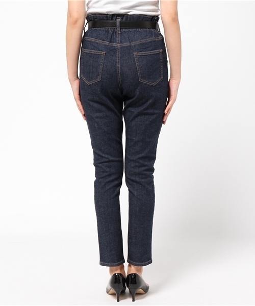 one after another NICE CLAUP（ワンアフターアナザーナイスクラップ）の「【non-no9月号掲載ナイスクラップ】ハイウェストテーパードパンツ（その他パンツ・レディース・インディゴブルー/オフホワイト/ブルー系その他・FREE）」の13枚目の写真