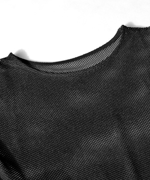 e-zakkamania stores（イーザッカマニアストアーズ）の「オーバーメッシュ プルオーバー（Tシャツ/カットソー・レディース・ライトブラウン/ブラック・フリー）」の11枚目の写真