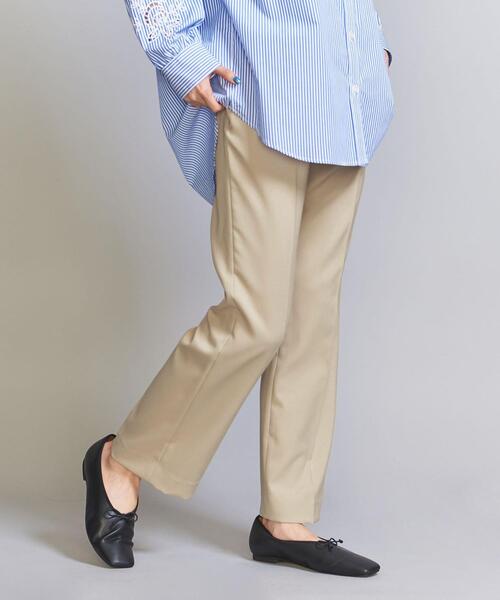 BEAUTY&YOUTH UNITED ARROWS（ビューティーアンドユースユナイテッドアローズ）の「ポリエステル ツイードライク スリムストレート パンツ -ウォッシャブル-（その他パンツ・レディース・ダークグレー/グレー/ベージュ・S/L/M）」の9枚目の写真