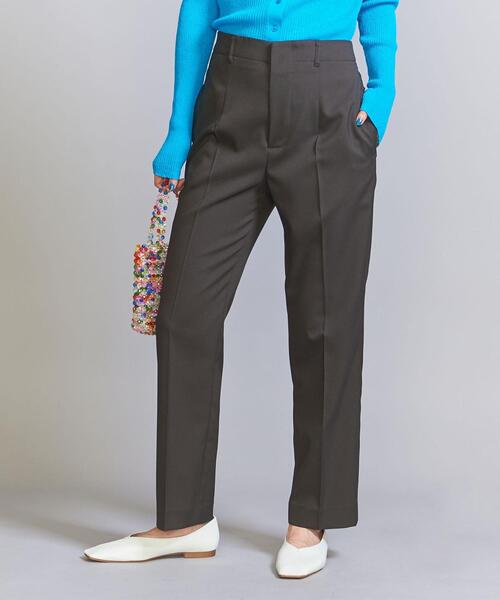 BEAUTY&YOUTH UNITED ARROWS / ストレートパンツ/M/ポリエステル/GRY/無地/1614-126-6494 BEAUTY&YOUTH UNITED ARROWS（ビューティーアンドユースユナイテッド