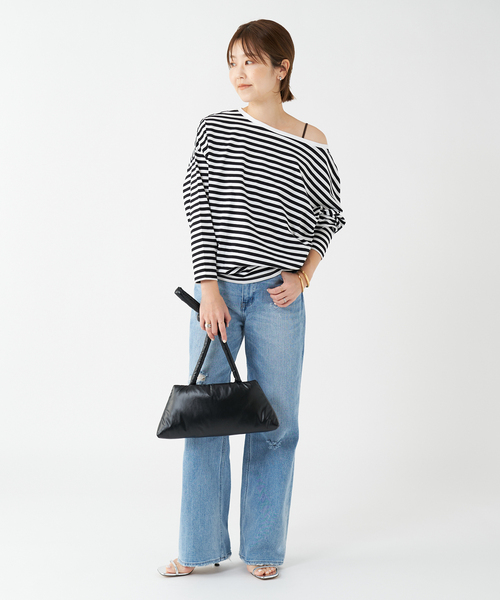 Plage - plage プラージュ R&#39;IAM FEMININE ボーダー Tシャツ plage（プラージュ）の「【R'IAM】FEMININE ボーダーTシャツ