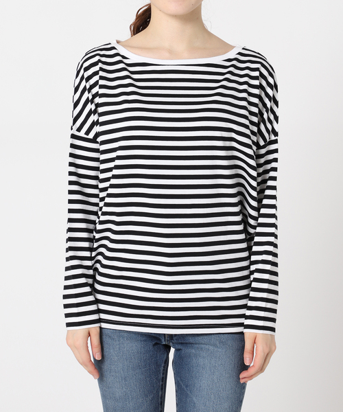 Plage - plage プラージュ R&#39;IAM FEMININE ボーダー Tシャツ plage（プラージュ）の「【R'IAM】FEMININE ボーダーTシャツ