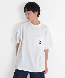 GLAZOS | ポケット刺繍ビッグ半袖Tシャツ(Tシャツ/カットソー)