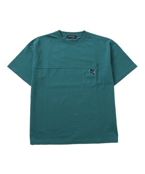 GLAZOS（グラソス）の「ポケット刺繍ビッグ半袖Tシャツ（Tシャツ/カットソー・キッズ・ホワイト/ブラック/オレンジ/ブルーグリーン・170cm/150cm/140cm/160cm）」の6枚目の写真