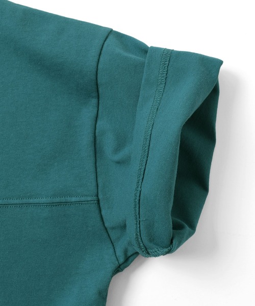 GLAZOS（グラソス）の「ポケット刺繍ビッグ半袖Tシャツ（Tシャツ/カットソー・キッズ・ホワイト/ブラック/オレンジ/ブルーグリーン・170cm/150cm/140cm/160cm）」の8枚目の写真