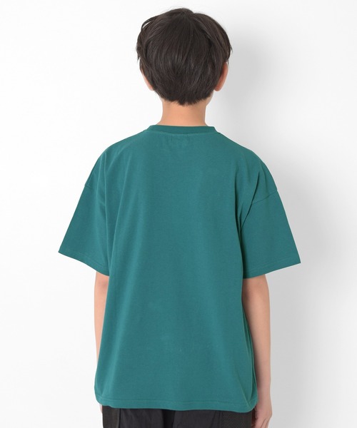 GLAZOS（グラソス）の「ポケット刺繍ビッグ半袖Tシャツ（Tシャツ/カットソー・キッズ・ホワイト/ブラック/オレンジ/ブルーグリーン・170cm/150cm/140cm/160cm）」の11枚目の写真