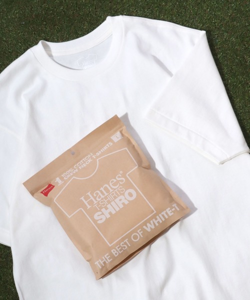 HANES(ヘインズ)の「Hanes(へインズ)SHIROクルーネックTシャツ 1P/半袖パックTシャツ メンズ レディース ユニセックス(Tシャツ/カットソー・メンズ・ホワイト・XL/L/S/M)」の2枚目の写真