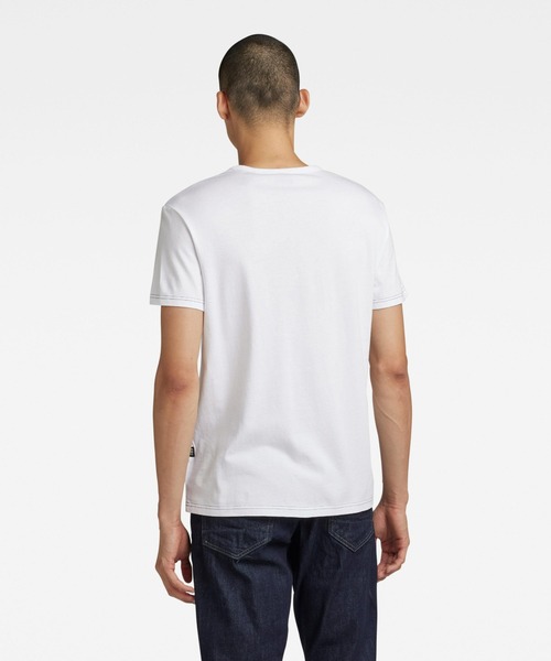 G-STAR(ジースター)の「BANDANA T-SHIRT/バンダナ柄/ロゴT(Tシャツ/カットソー・メンズ・ホワイト/ベージュ系その他/カーキオリーブ・LARGE/MEDIUM/SMALL/X-LARGE/X-SMALL)」の5枚目の写真