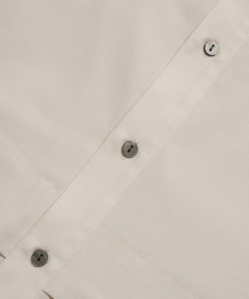 ROPE' PICNIC（ロペピクニック）の「【WEB限定カラー:カーキ】吸水速乾/2WAYレイヤード風シャツワンピース（シャツワンピース・レディース・チャコールグレー/ベージュ/ブルー系その他4/カーキ・38）」の12枚目の写真