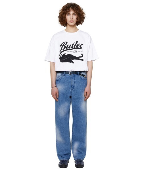 VIVASTUDIO(ビバスタジオ)の「A'GEM/9 × .kom『VIVA STUDIO/ビバスタジオ』BUTLER TEE/バトラーカットデザイン 半袖Tシャツ(Tシャツ/カットソー・メンズ・ブラック/ホワイト・M/L)」の3枚目の写真