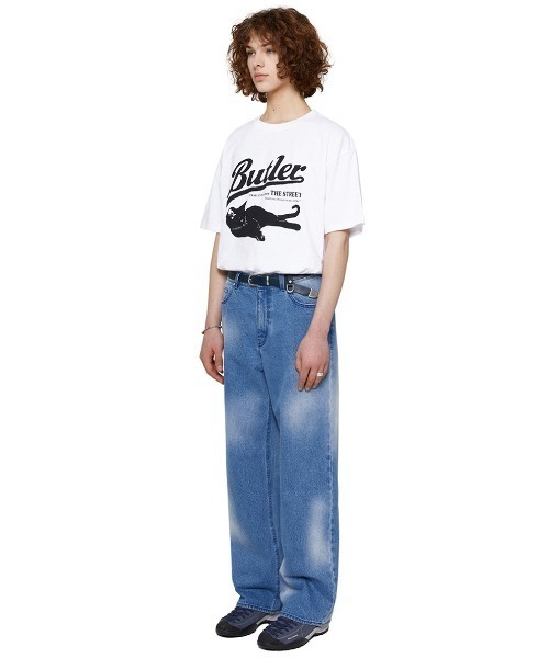VIVASTUDIO(ビバスタジオ)の「A'GEM/9 × .kom『VIVA STUDIO/ビバスタジオ』BUTLER TEE/バトラーカットデザイン 半袖Tシャツ(Tシャツ/カットソー・メンズ・ブラック/ホワイト・M/L)」の4枚目の写真