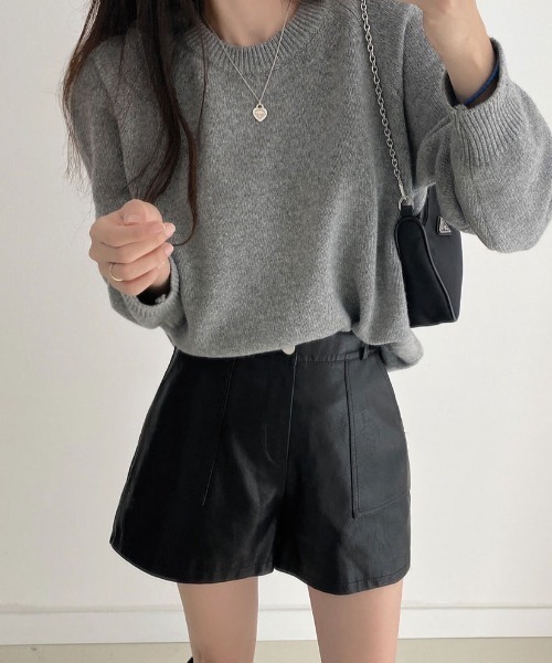 LAC-VERT(ラック・ヴェール)の「フェイクレザーショートパンツ(その他パンツ・レディース・ブラック/カーキ・L/M)」の22枚目の写真