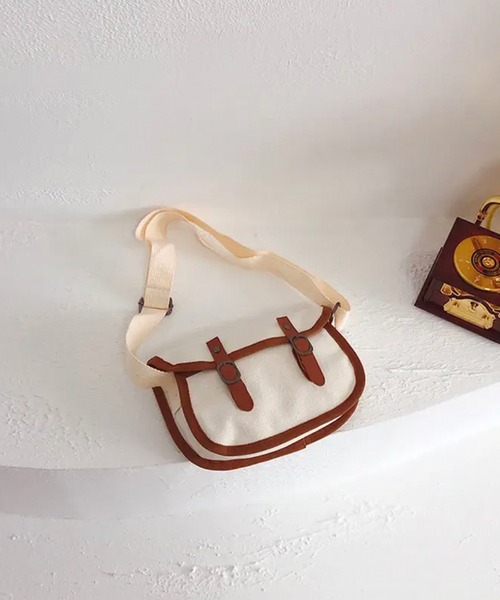 Port（ポート）の「【 hymy-ヒュミュ- 】 キャンバス ポストマン ショルダーバッグ #_（ショルダーバッグ・キッズ・ブラック/ホワイト/ライトブラウン/ダークブラウン・FREE）」の10枚目の写真