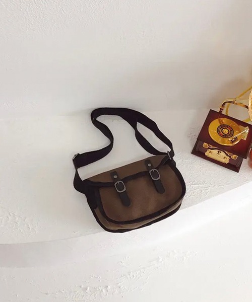 Port（ポート）の「【 hymy-ヒュミュ- 】 キャンバス ポストマン ショルダーバッグ #_（ショルダーバッグ・キッズ・ブラック/ホワイト/ライトブラウン/ダークブラウン・FREE）」の12枚目の写真