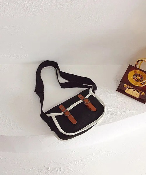 Port（ポート）の「【 hymy-ヒュミュ- 】 キャンバス ポストマン ショルダーバッグ #_（ショルダーバッグ・キッズ・ブラック/ホワイト/ライトブラウン/ダークブラウン・FREE）」の19枚目の写真