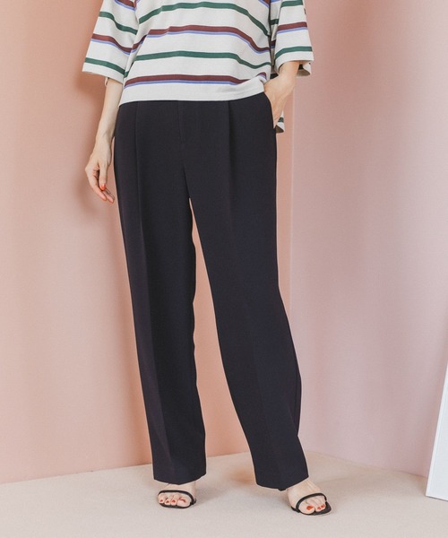 BAYFLOW(ベイフロー)の「ブライトカラータックパンツ(その他パンツ・レディース・ライトブルー/ピンク/ブラック/ライトグリーン・SMALL/MEDIUM)」の2枚目の写真