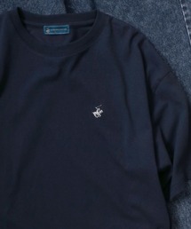 BEVERLYHILLS POLO CLUB　ワンポイントロゴ刺繍半袖Tシャツ メンズ レディース/無地/ボーダー/リンガーT